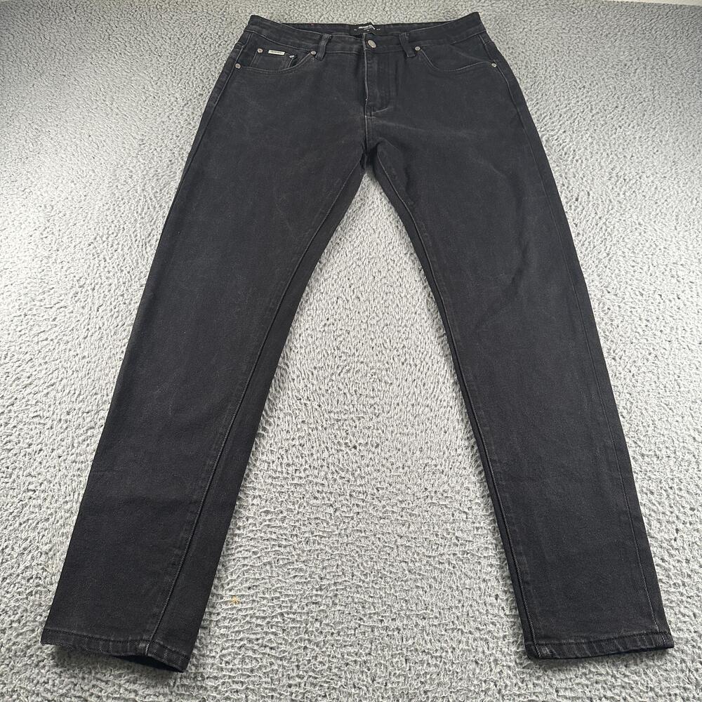 Represent Baggy Denim Jeans Mens 32 Vintage Black Tapered Relaxed M07016